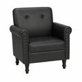 Eleganter Sessel mit dickem Büffelleder, Komfortpolsterung und stabilen Beinen, perfekt zum Entspannen