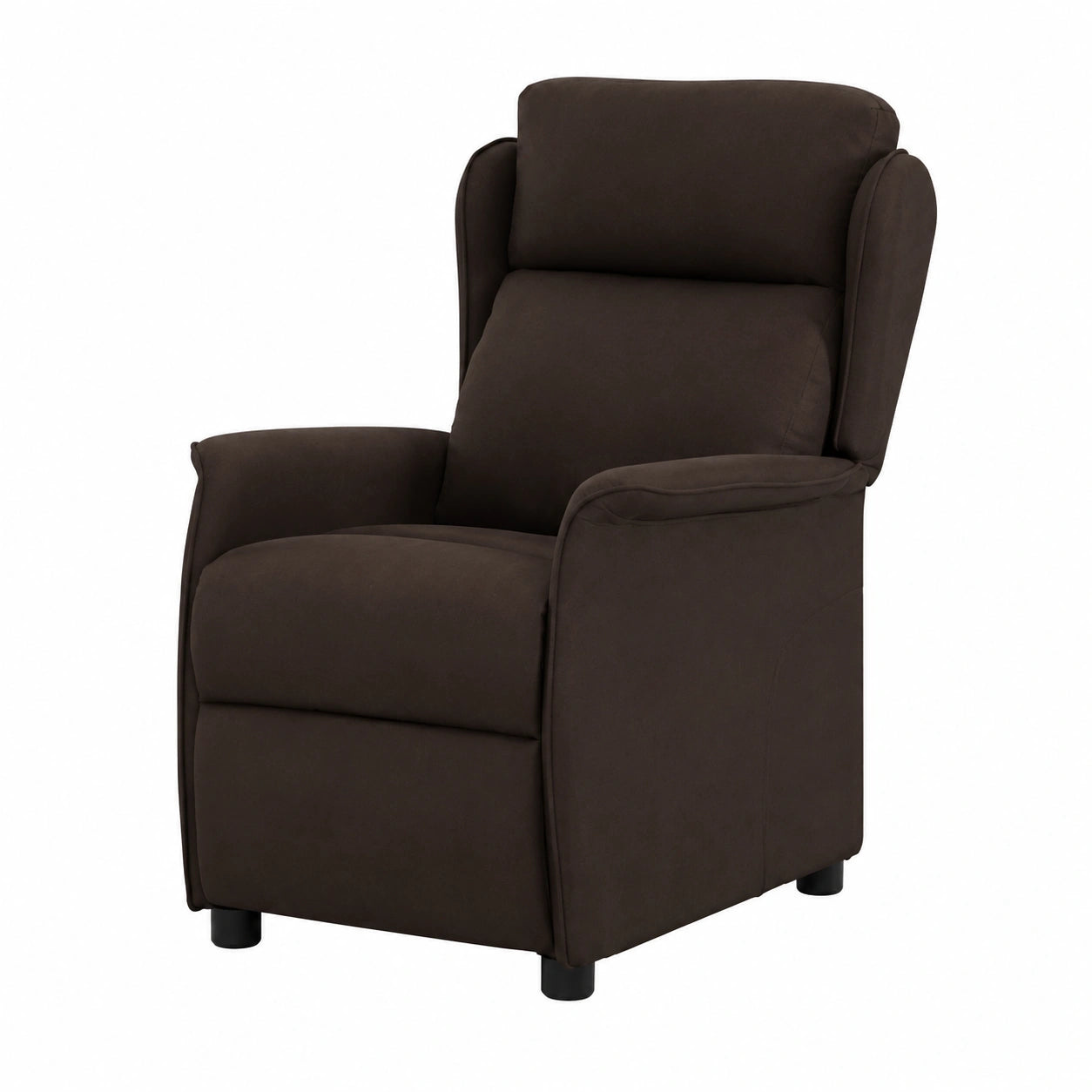 Bequemer Polstersessel mit verstellbarer Rückenlehne, 66,5 x 94 x 101,5 cm, Dunkelbraun, ideal für Wohnzimmer