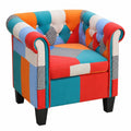 Bequemer Patchwork-Sessel für gemütliche Lounge-Momente