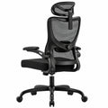 HUANUO Ergonomischer Bürostuhl mit Verstellbarer Lenden- und Kopfstütze, 3D-Armlehnen, Bequemer Stuhl für Homeoffice und Gaming, Belastbar bis 136kg