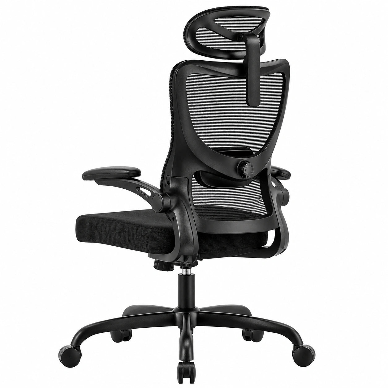 HUANUO Ergonomischer Bürostuhl mit Verstellbarer Lenden- und Kopfstütze, 3D-Armlehnen, Bequemer Stuhl für Homeoffice und Gaming, Belastbar bis 136kg