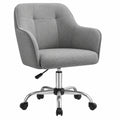 Ergonomischer Bürostuhl, höhenverstellbar, bis 110 kg, atmungsaktiv, für Büro & Zuhause, grau
