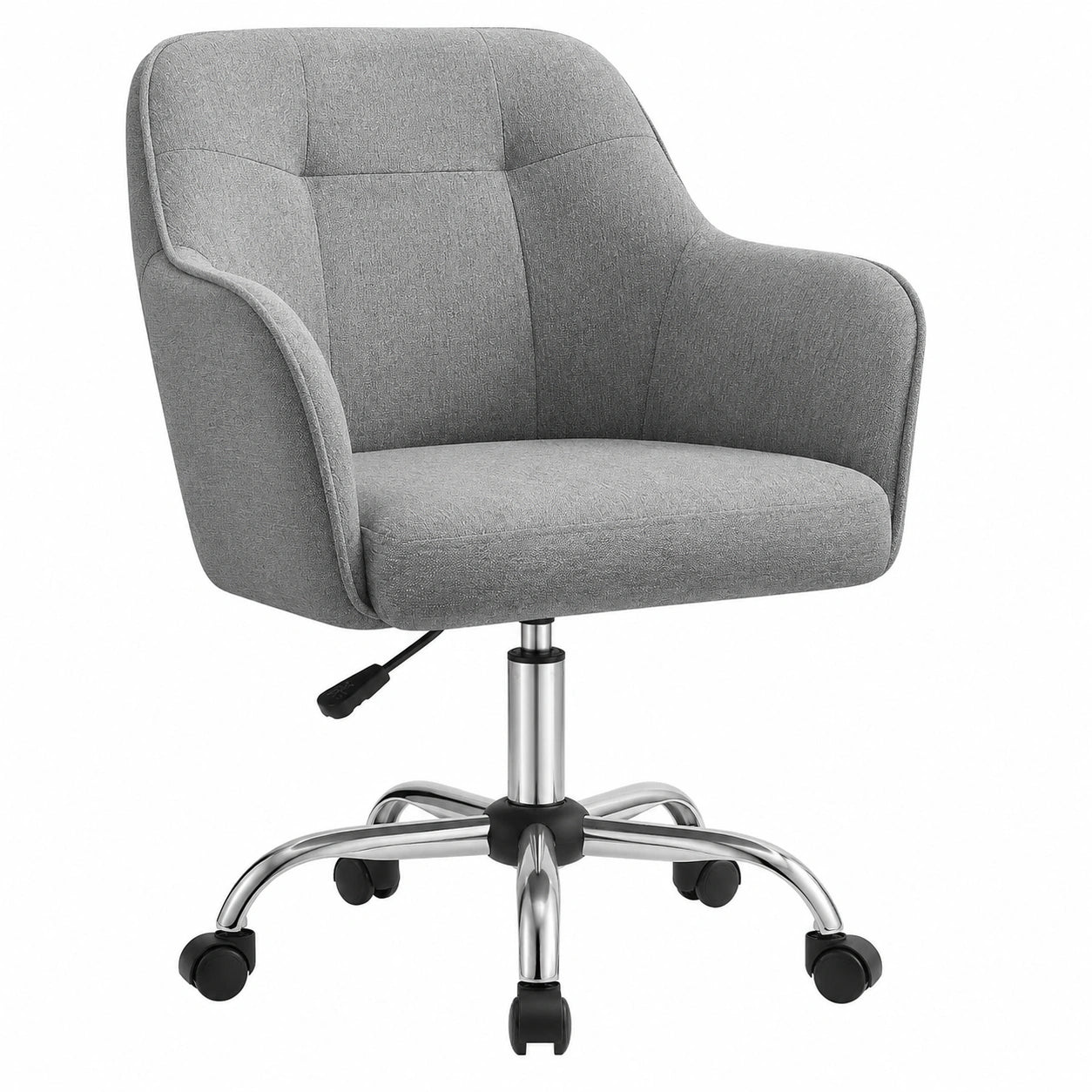 Ergonomischer Bürostuhl, höhenverstellbar, bis 110 kg, atmungsaktiv, für Büro & Zuhause, grau